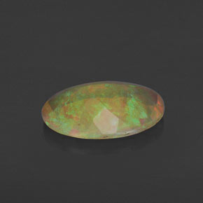 Opale multicolore naturelle transparent, 1,17 ct, transparent / translucide
