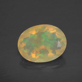 Opale multicolore naturelle transparent, 2,31 ct, transparent / translucide