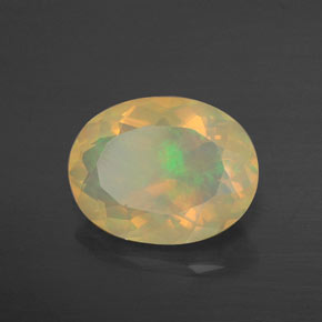 Opale multicolore naturelle transparent, 2,31 ct, transparent / translucide
