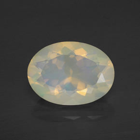 Opale multicolore naturelle transparent, 2,49 ct, transparent / translucide