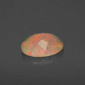 Opale multicolore naturelle transparent, 1,55 ct, transparent / translucide