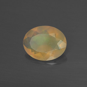 Opale multicolore naturelle coupe ovale, 1,17 ct, translucide
