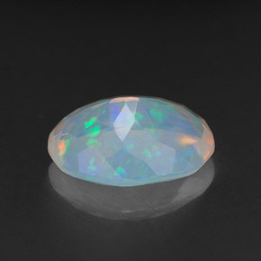 Opale multicolore naturelle transparent, 1,41 ct, transparent / translucide