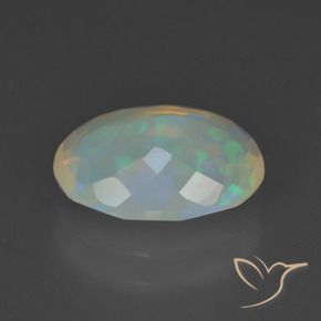 Opale Multicolore naturelle ovale, 1.56 ct, Transparent