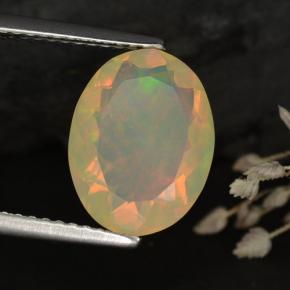 Opale multicolore naturelle transparent, 2,01 ct, transparent / translucide