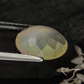 Opale Multicolore naturelle ovale, 1.59 ct, Transparent