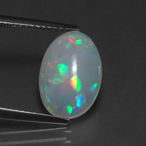 Opale multicolore naturelle transparent, 2,12 ct, transparent / translucide
