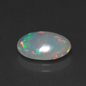 Opale multicolore naturelle transparent, 2,12 ct, transparent / translucide