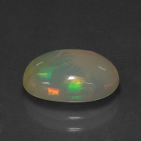 Opale multicolore naturelle transparent, 2,25 ct, transparent / translucide