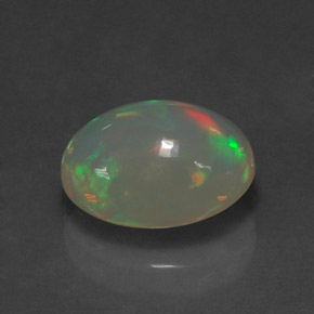 Opale multicolore naturelle transparent, 2,33 ct, transparent / translucide