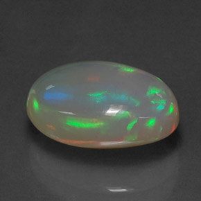 Opale multicolore naturelle transparent, 3,77 ct, transparent / translucide