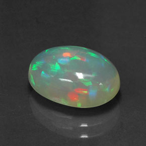 Opale multicolore naturelle transparent, 2,57 ct, transparent / translucide