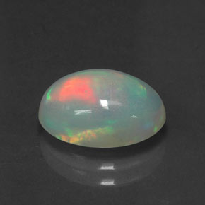 Opale multicolore naturelle transparent, 2,06 ct, transparent / translucide
