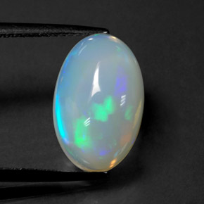 Opale multicolore naturelle transparent, 3,63 ct, transparent / translucide