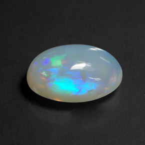 Opale multicolore naturelle transparent, 3,63 ct, transparent / translucide