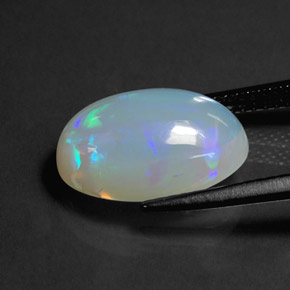 Opale multicolore naturelle transparent, 3,63 ct, transparent / translucide