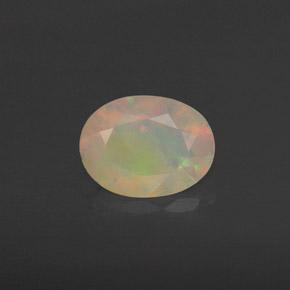 Opale multicolore naturelle transparent, 0,63 ct, transparent / translucide
