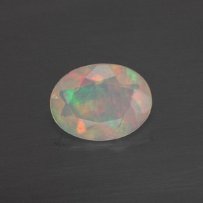Opale multicolore naturelle transparent, 0,70 ct, transparent / translucide