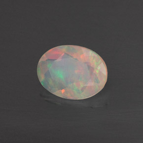 Opale multicolore naturelle transparent, 0,70 ct, transparent / translucide