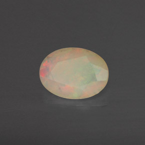 Opale multicolore naturelle transparent, 0,64 ct, transparent / translucide