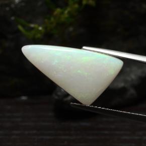 Opale multicolore naturelle trillion, 5,30 ct, translucide