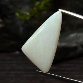 Opale multicolore naturelle trillion, 5,30 ct, translucide