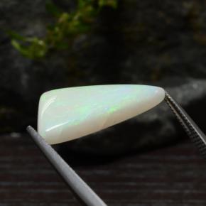 Opale multicolore naturelle trillion, 5,30 ct, translucide