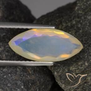 Opale Multicolore naturelle Marquise, 1.61 ct, Transparent