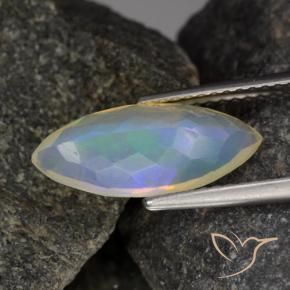 Opale Multicolore naturelle Marquise, 1.61 ct, Transparent