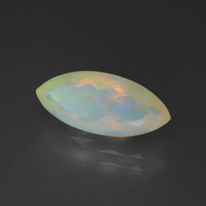 Opale multicolore naturelle marquise, 2,16 ct, transparent