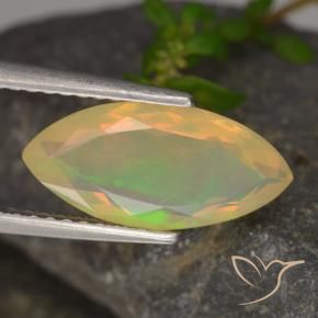 Opale Multicolore naturelle Marquise, 1.35 ct, Transparent