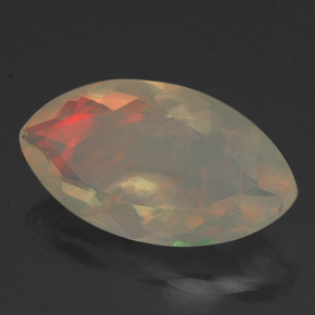 Opale multicolore naturelle marquise, 1,81 ct, transparent