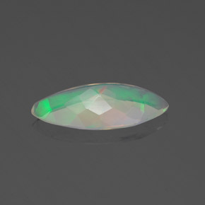 Opale multicolore naturelle marquise, 1,26 ct, transparent