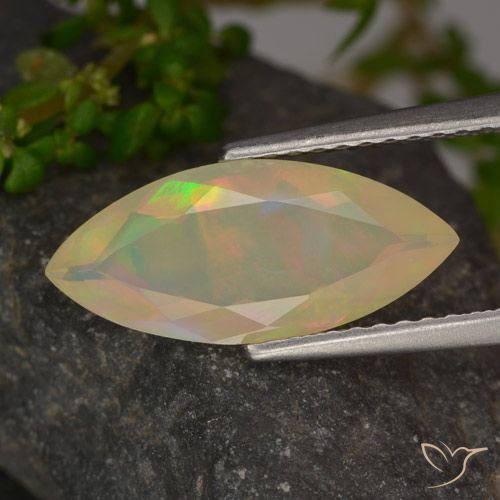 1.27ct Naturel Multicolore Opale, Marquise, Transparent