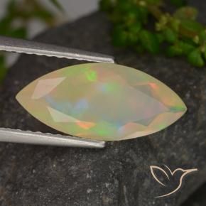 Opale Multicolore naturelle Marquise, 1.27 ct, Transparent