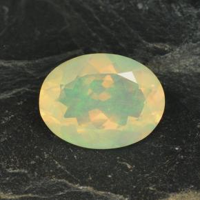 Opale multicolore naturelle coupe ovale, 2,17 ct, transparent
