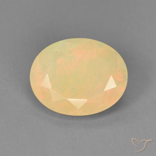 Opale Multicolore naturelle ovale, 1.48 ct, Translucide