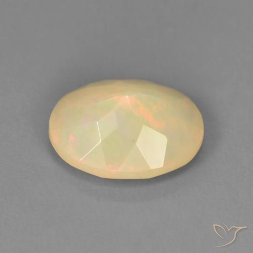 Opale Multicolore naturelle ovale, 1.48 ct, Translucide