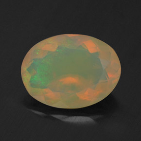 Opale multicolore naturelle transparent, 1,49 ct, transparent / translucide