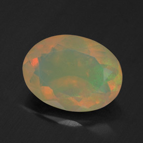 Opale multicolore naturelle transparent, 1,49 ct, transparent / translucide