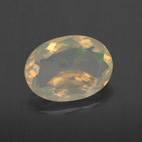 Opale multicolore naturelle coupe ovale, 1,72 ct, transparent