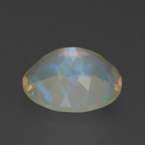 Opale multicolore naturelle coupe ovale, 1,68 ct, transparent
