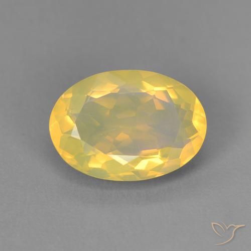 Opale multicolore naturelle coupe ovale, 1,45 ct, transparent