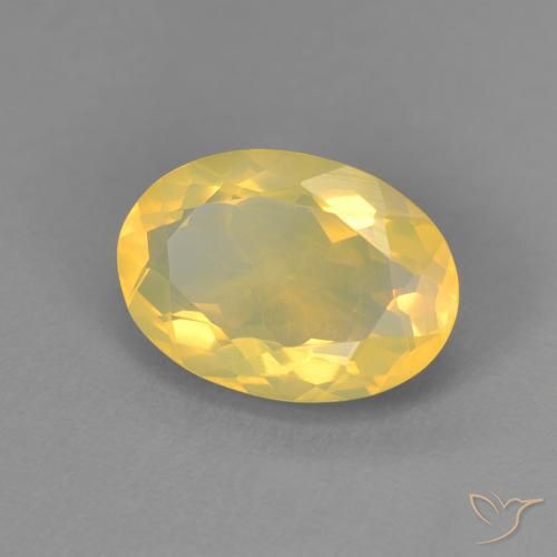 Opale multicolore naturelle coupe ovale, 1,45 ct, transparent