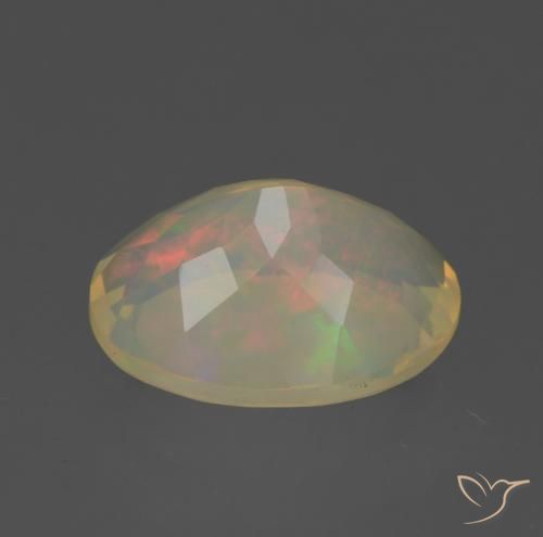 Opale Multicolore naturelle ovale, 1.59 ct, Transparent