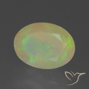 Opale Multicolore naturelle ovale, 1.60 ct, Transparent
