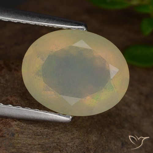 1.42ct Naturel Multicolore Opale, ovale, Translucide