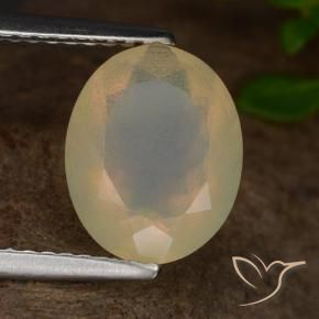Opale Multicolore naturelle ovale, 1.42 ct, Translucide