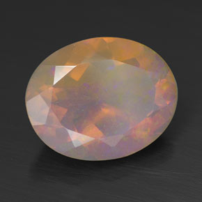 Opale multicolore naturelle transparent, 2,12 ct, transparent / translucide