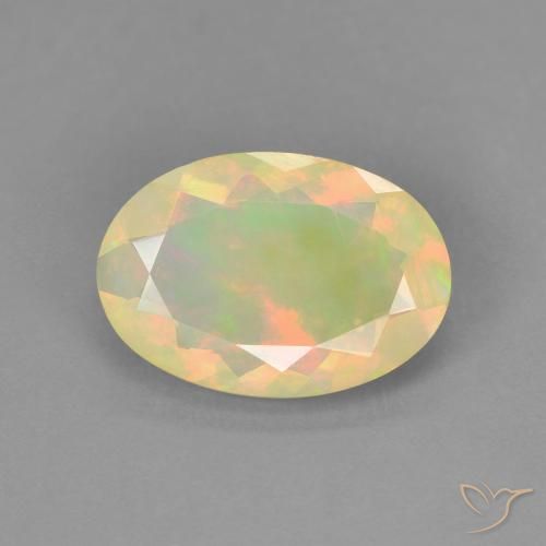 1.41ct Naturel Multicolore Opale, ovale, Transparent